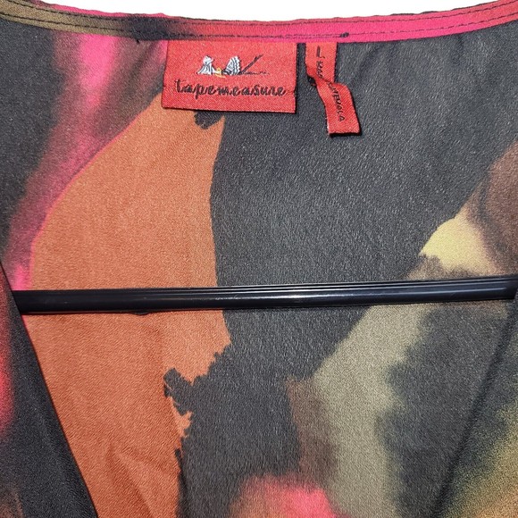 Tapemeasure Womens Abstract Multi-Color Sequin Top Size Large L - Picture 7 of 12